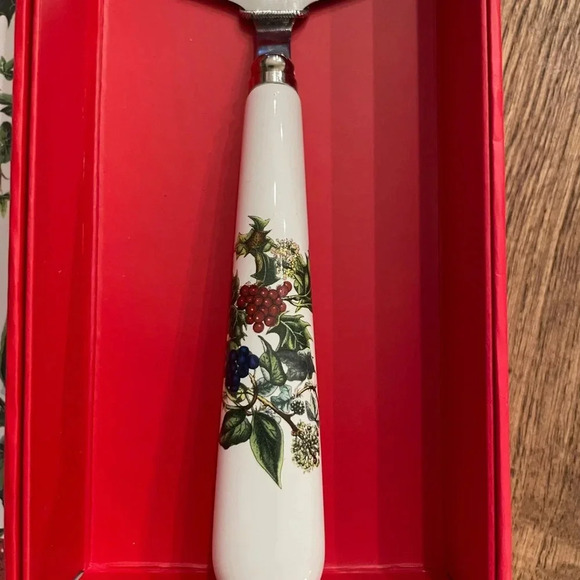 Portmeirion Christmas Holiday Cake Serving Slicer The Holly and the Ivy Pattern - Picture 2 of 8